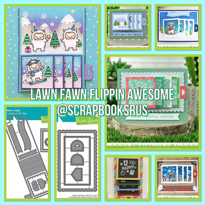 Lawn Fawn Cuts FLIPPIN’ AWESOME Card Ideas @Scrapbooksrus Las Vegas Scrapbook Store