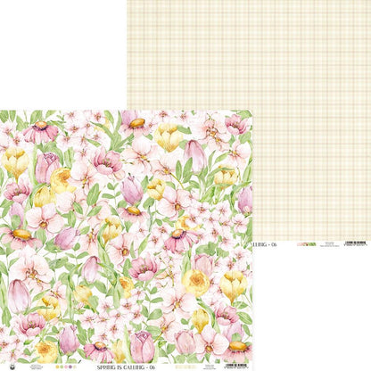 P13 SPRING IS CALLING 12&quot;X12&quot; Designer Paper Pack Pad Scrapbooksrus