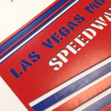 LAS VEGAS MOTOR SPEEDWAY Chevron Laser Cut Emblem Title Scrapbook Customs - Scrapbook Kyandyland