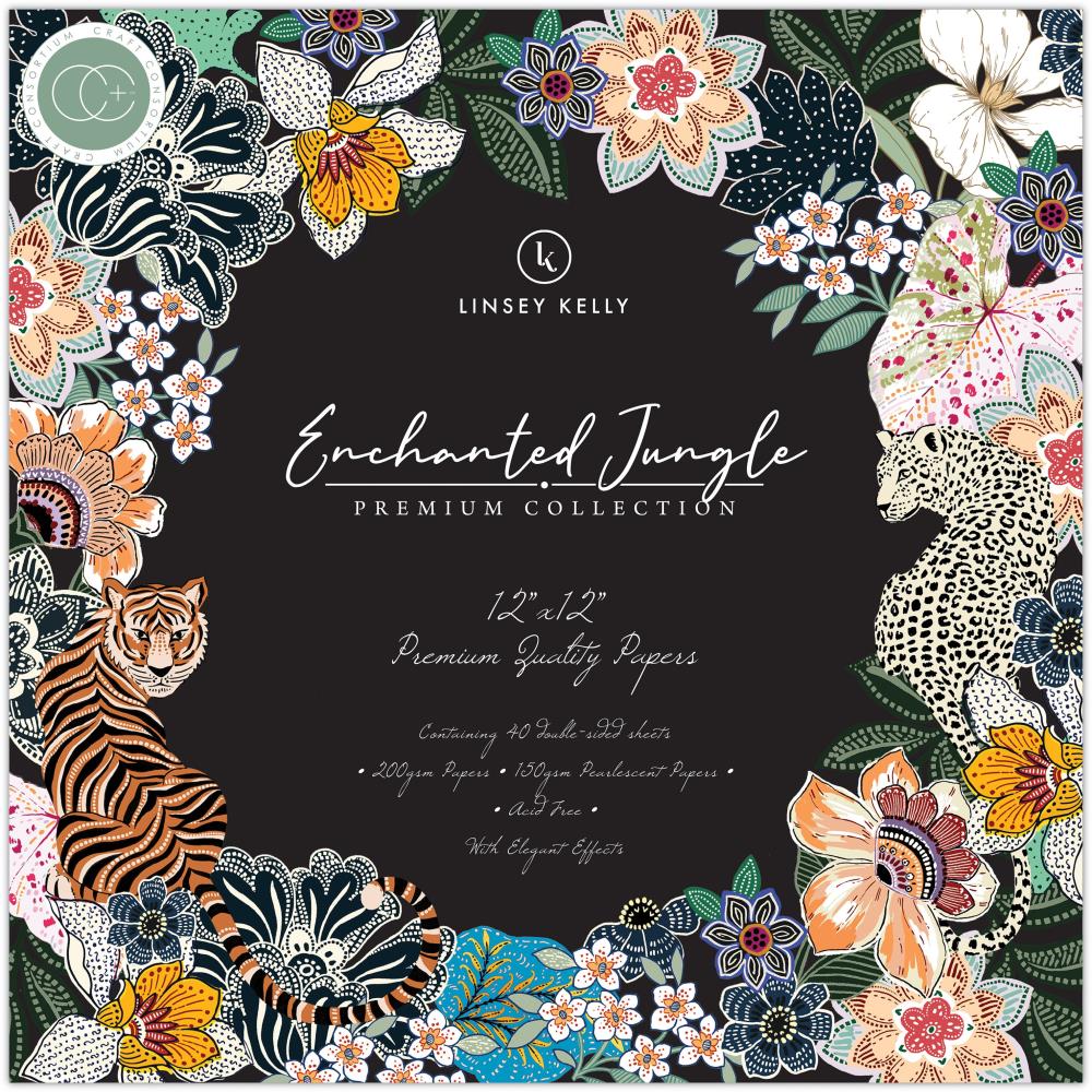 Craft Consortium ENCHANTED JUNGLE 12X12 Premium Paper Pad