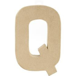 Darice Paper Mache Alphabet Letters Q-U 5.5"X8"