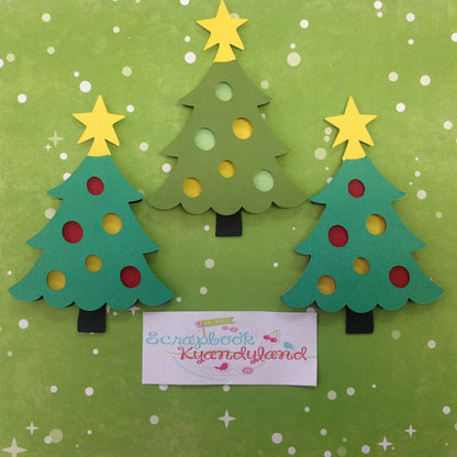 CHRISTMAS TREE Custom Scrapbook Die Cuts