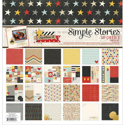 Simple Stories NEVER GROW UP Paper Pack 12&quot;X12&quot; 12pc - Scrapbook Kyandyland