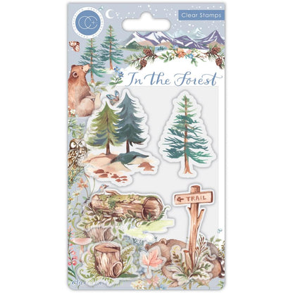 Craft Consortium IN THE FOREST Clear Acrylic Stamps