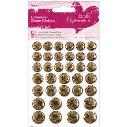 Docrafts Papermania SHIMMER DOME Bling Stickers 36pc - Scrapbook Kyandyland