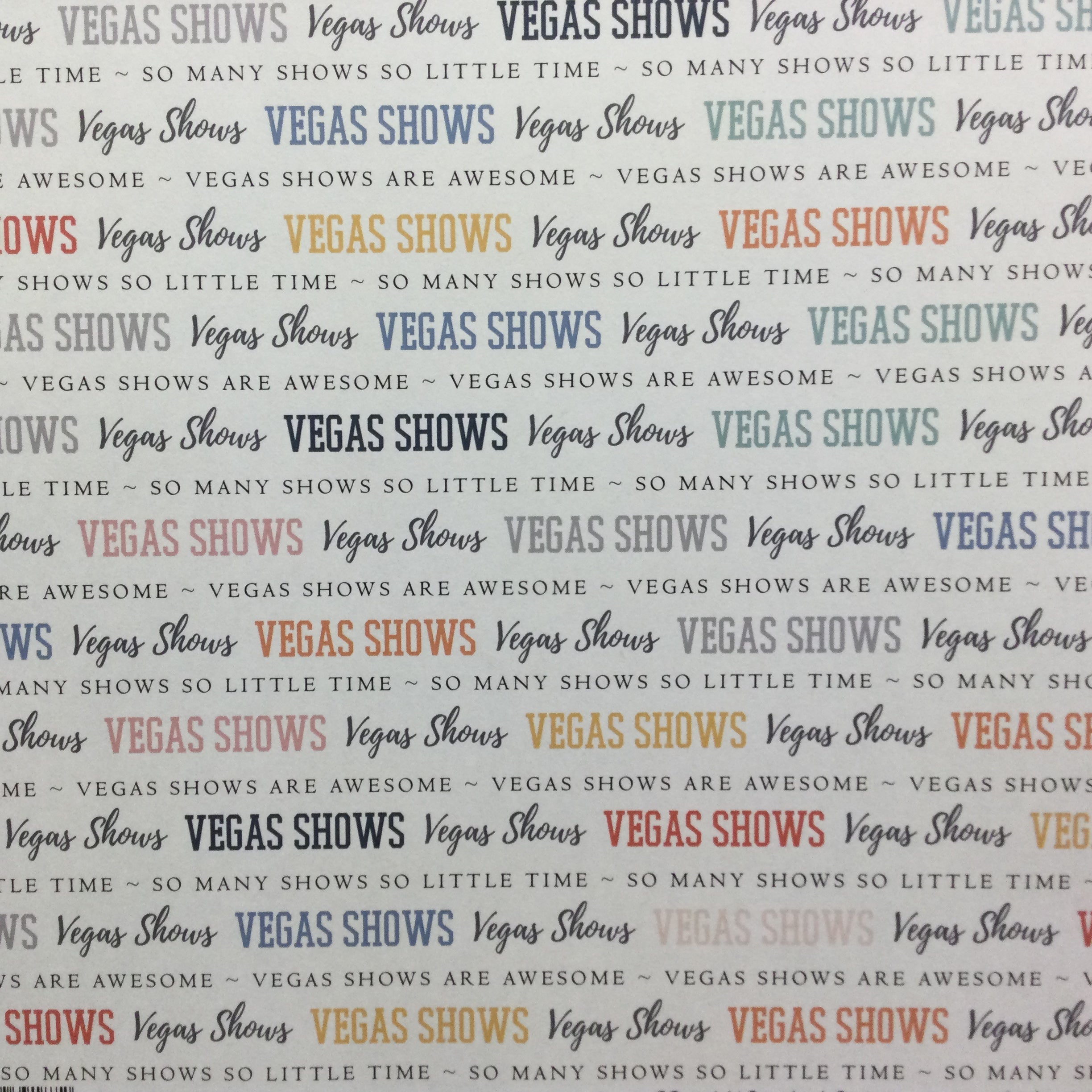 VEGAS SHOWS Pride 12X12 Scrapbook Paper Scrapbooksrus