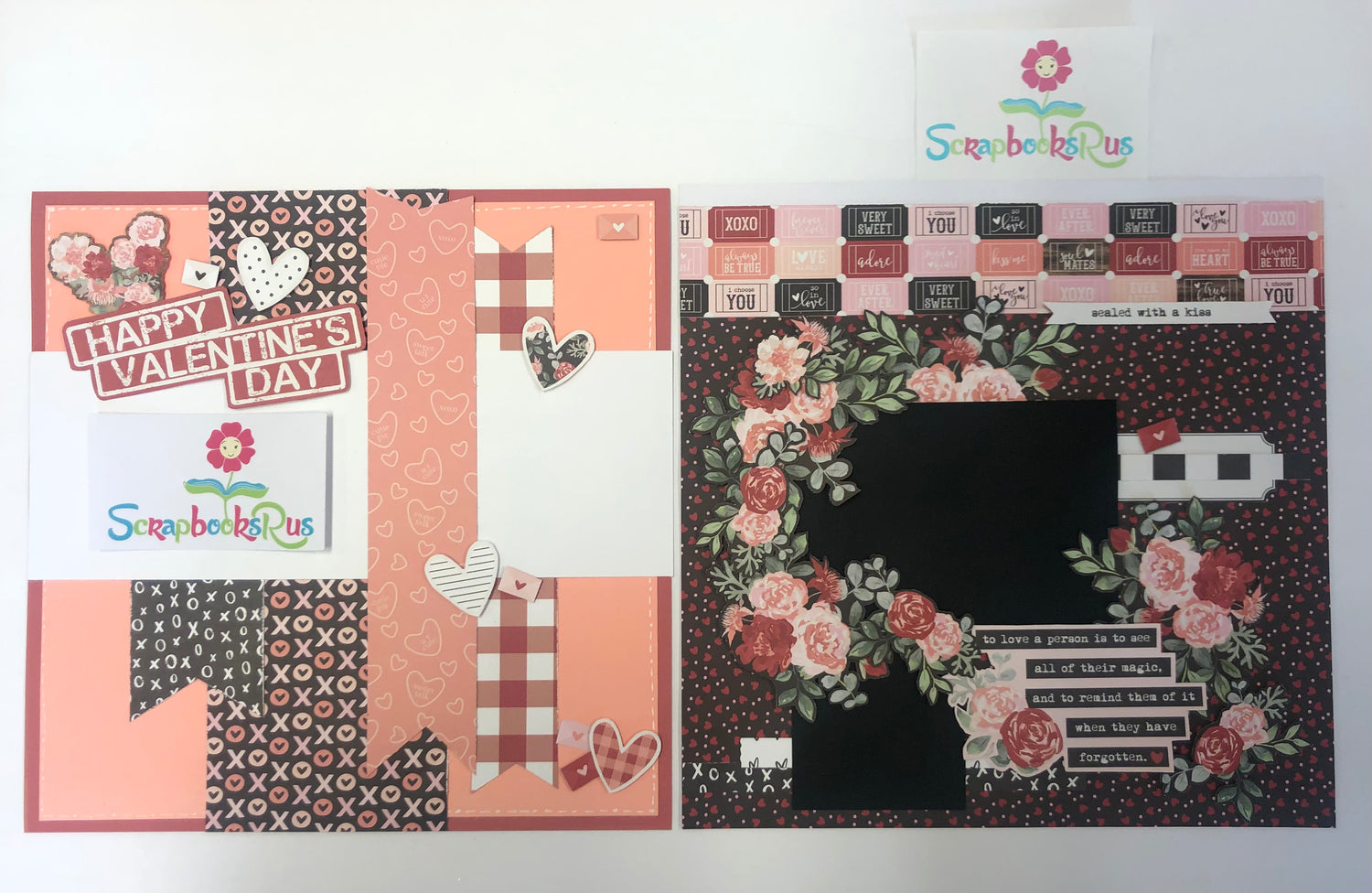 Simple Stories KISSING BOOTH Double Layout Page Kits Scrapbooksrus