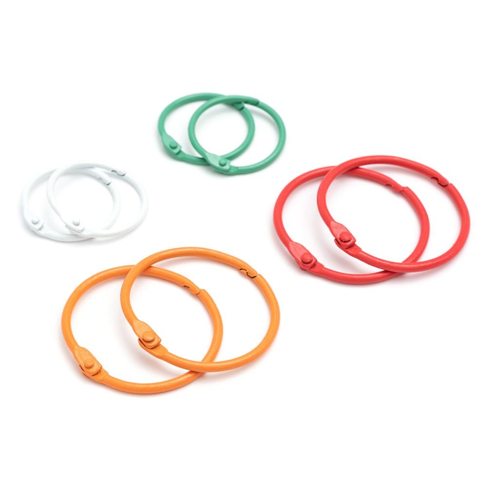 American Crafts Obed Marshall Fantastico Colored O-Rings 8pc Scrapbookrus