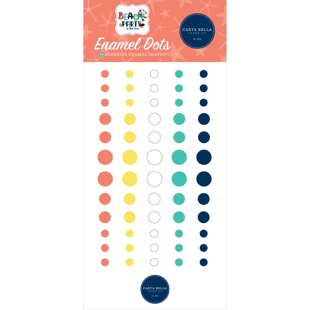 Carta Bella BEACH PARTY Adhesive Enamel Dots 60 pc