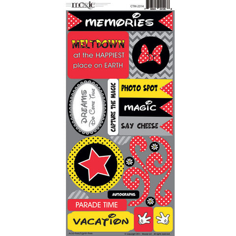 Moxxie CAPTURE THE MAGIC 6"X12" Stickers 25pc - Scrapbook Kyandyland