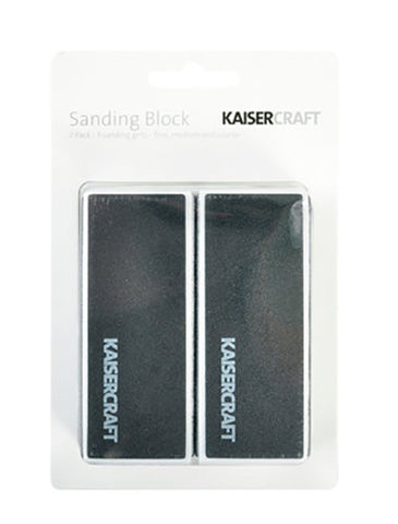 Kaisercraft SANDING BLOCK 3 Sanding Grits 2 pc Scrapbooksrus