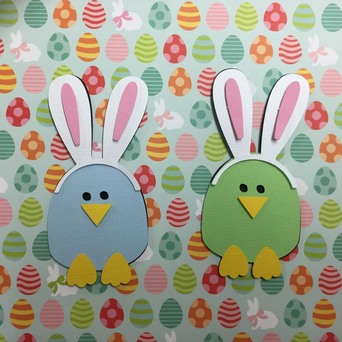 Bird in Easter Bunny Hat Diecut