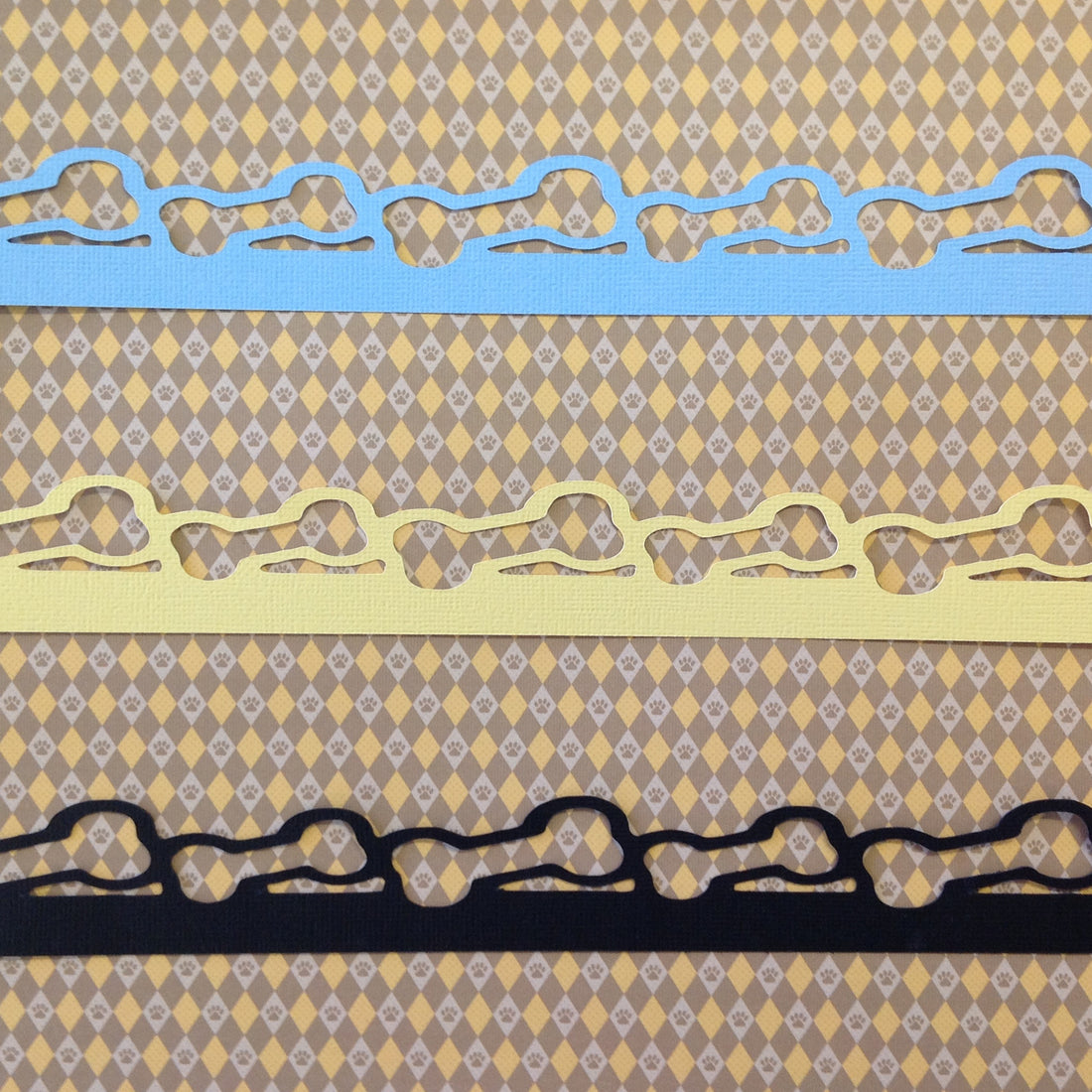 Custom Pet BONE 2.5"X12" BORDERS