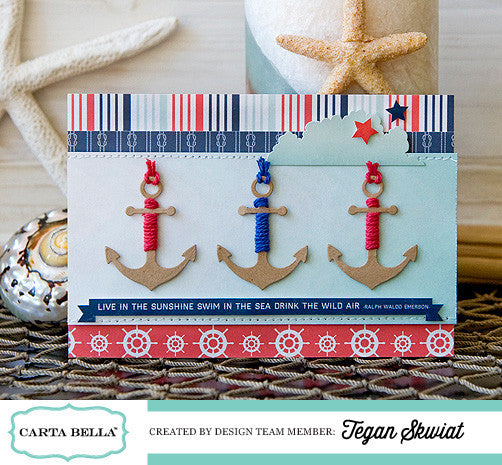 Carta Bella Ahoy There Cruise Ocean Scrapbook Kit Scrapbooksrus