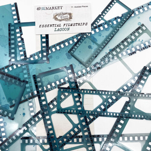 49 and Market Essential Filmstrips LAGOON Vintage Bits Acetate Scrapbooksrus