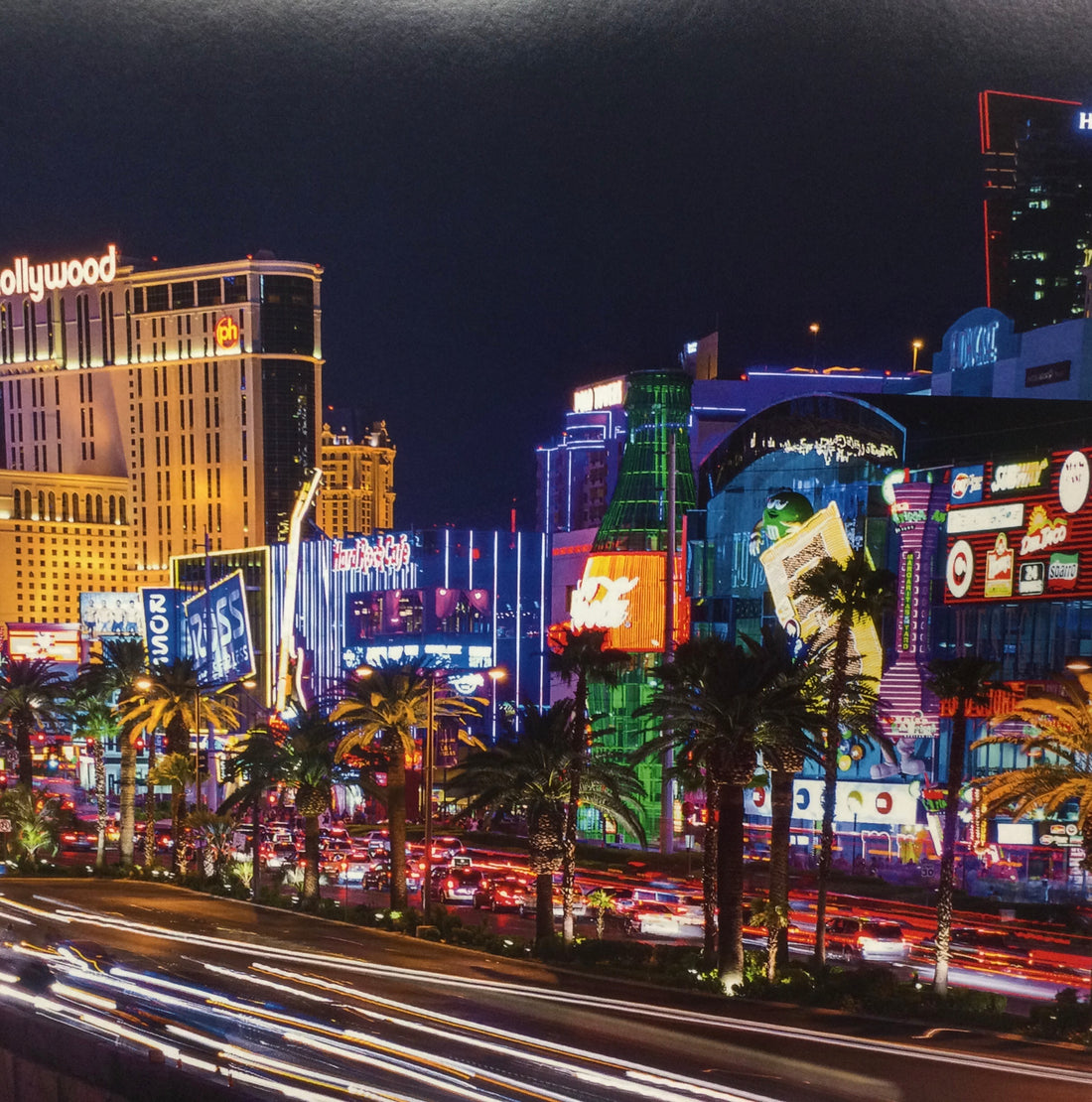 LAS VEGAS AT NIGHT 12x12 Scrapbook Paper Scrapbooksrus