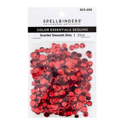 Spellbinders Smooth Disc SEQUINS SCARLET .25oz 3 sizes