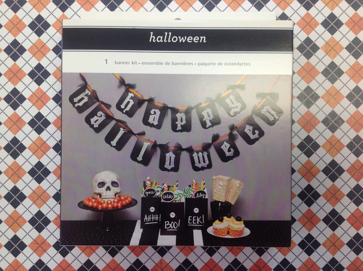 American Crafts Halloween CHALKBOARD BANNER KIT - Scrapbook Kyandyland