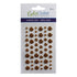 EyeLet Outlet ENAMEL DOTS GLITTER GOLD Sticky Back 54pc