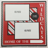 Quick Page HOME OF THE WILDCATS 12"X12" LVHS Scrapbook Paper Scrapbooksrus