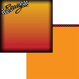 Racing Moxxie RACING 1 Scrapbook Sports Sheet 12"X12"