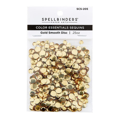 Spellbinders Smooth Disc SEQUINS GOLD .25oz 3 sizes