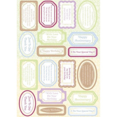 Kanban SENTIMENTS DieCut Card Toppers - Scrapbook Kyandyland