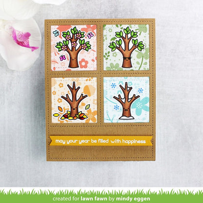 Lawn Fawn Cuts FOURSQUARE BACKDROP PORTRAIT Sample Card Ideas @Scrapbooksrus