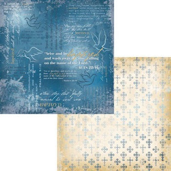 Moxxie FAITH Double Sided Scrapbook Sheet 12&quot;X12&quot; 1 pc - Scrapbook Kyandyland