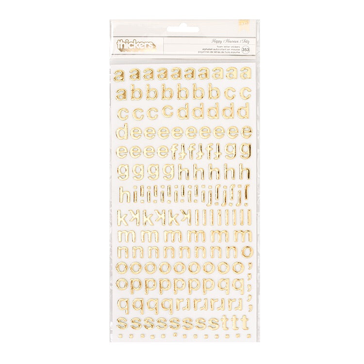 American Crafts Thickers HAPPY Letter Stickers Scrapbooksrus 