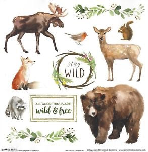 National Park NPWC STAY WILD CUT OUT 12&quot;X12&quot; Paper Scrapbooksrus