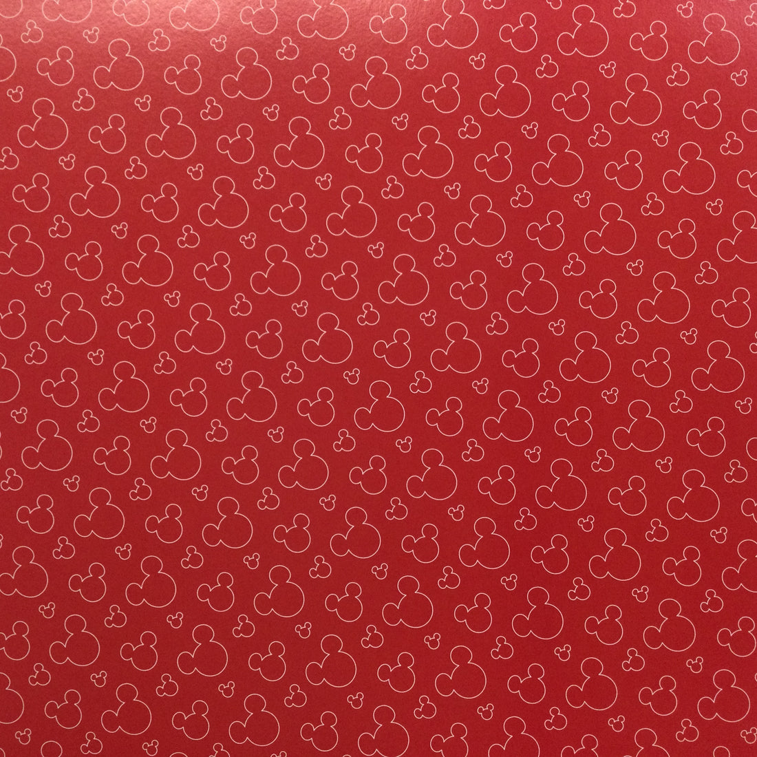 Disney MAGICAL EARS Mickey Head Red 12&quot;X12&quot; Scrapbook Paper Scrapbooksrus