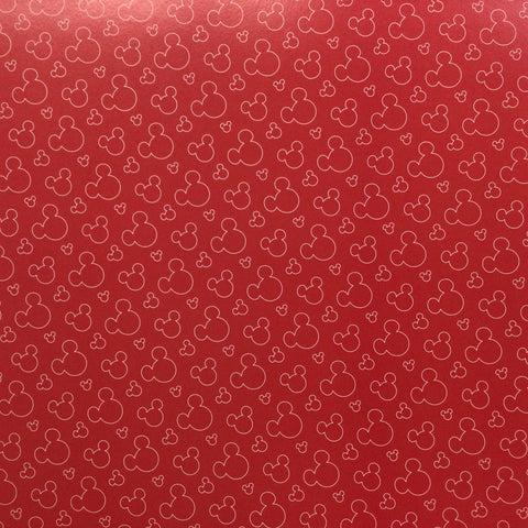 Disney MAGICAL EARS Mickey Head Red 12X12 Scrapbook Paper – Scrapbooksrus