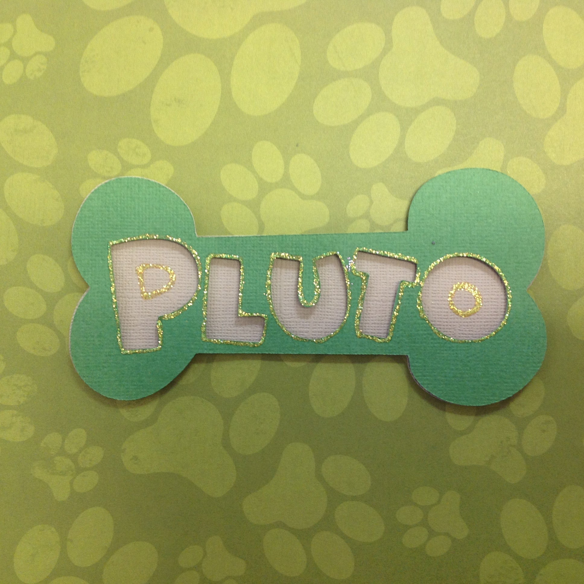 Disney Pluto Scrapbook Dog Bone @scrapbooksrus