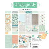 Chickaniddy DATE NIGHT Bundle Collection Kit 12"X12" 32 pc - Scrapbook Kyandyland