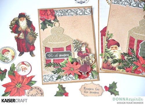 Kaisercraft Letters To Santa HOLLY &amp; BERRIES 12&quot;X12&quot; Scrapbook Sheet Scrapbooksrus