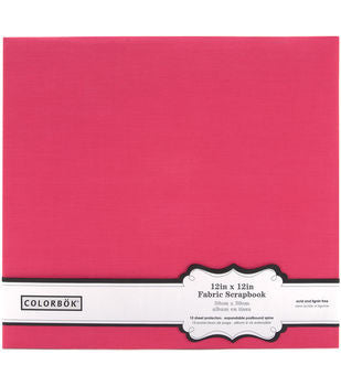 Colorbok Scrapbook FUSCHIA 12&quot;X12&quot; Fabric Album