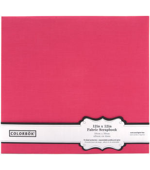 Colorbok Scrapbook FUSCHIA 12"X12" Fabric Album