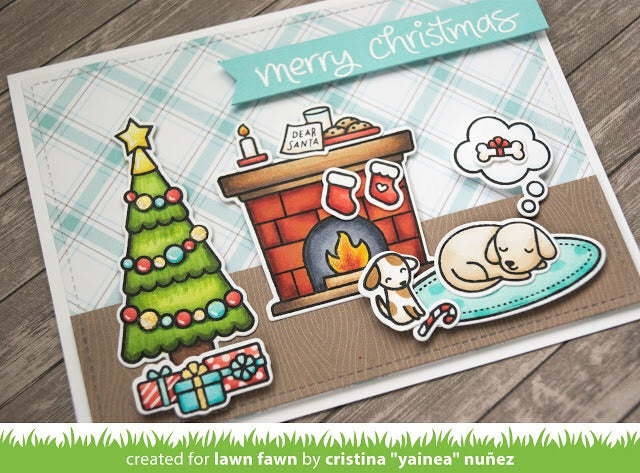 Lawn Fawn CHRISTMAS DREAMS Samples @scrapbooksrus