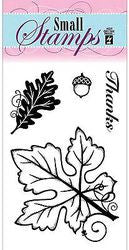 Small Stamps LEAVES Clear Acrylic Stamp 4pc