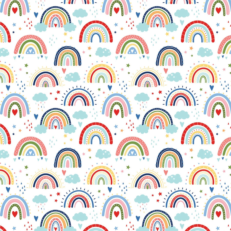 Echo Park My Favorite SUMMER RAINBOWS 12&quot;X12&quot; Scrapbook Paper