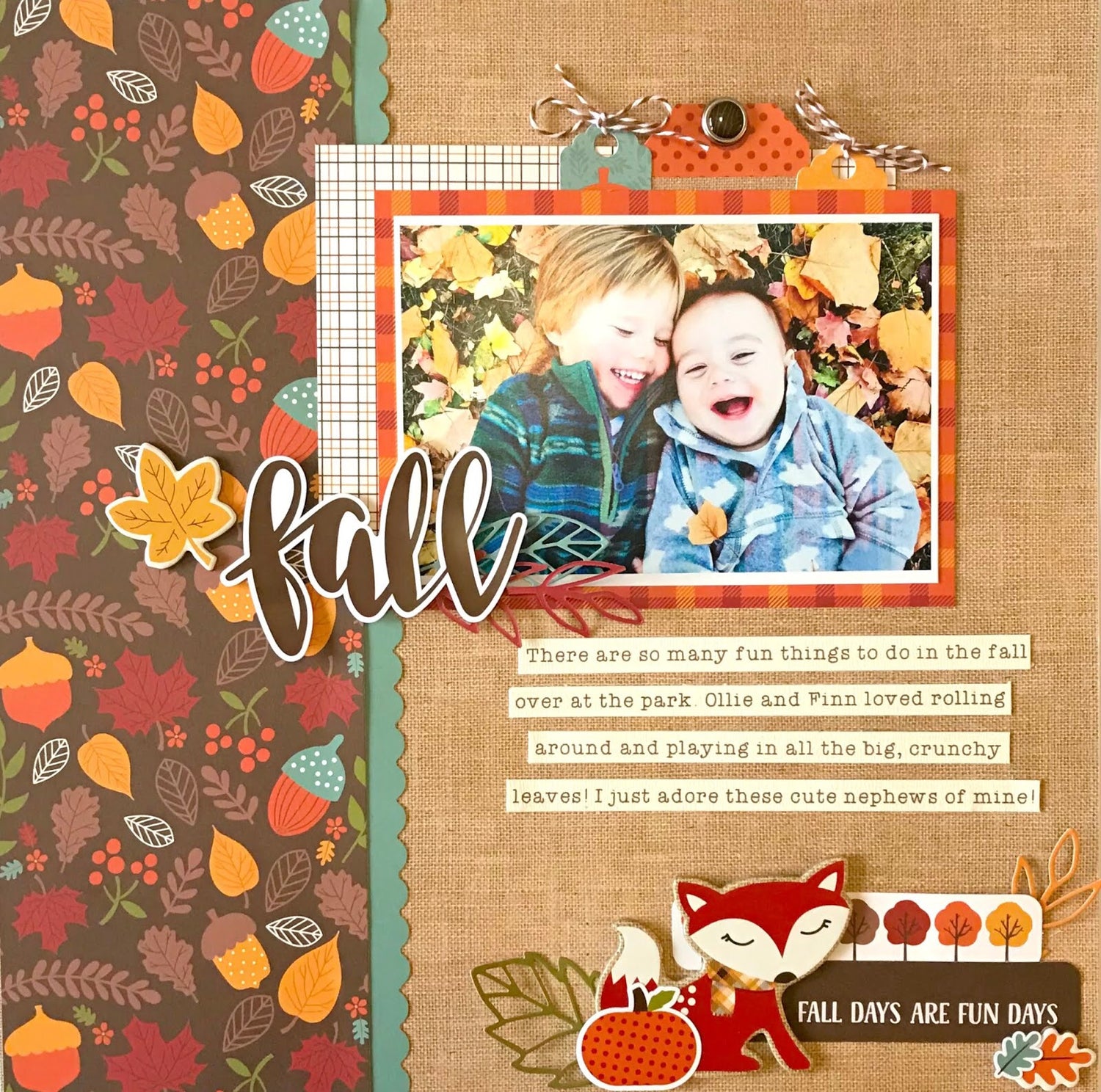 Echo Park 6&quot;x12&quot; CELEBRATE AUTUMN Chipboard Accents Sticker 26 pc Scrapbooksrus