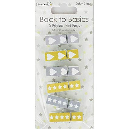 Dovecraft Back to Basics BABY STEPS MINI PEGS