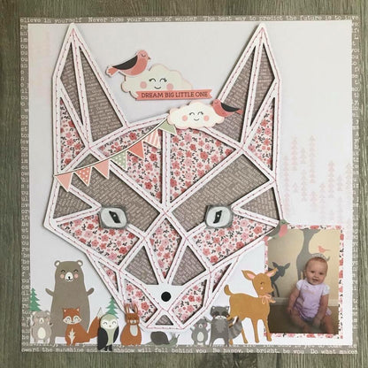 Kaisercraft Hide and Seek FOX DieCut Scrapbooksrus