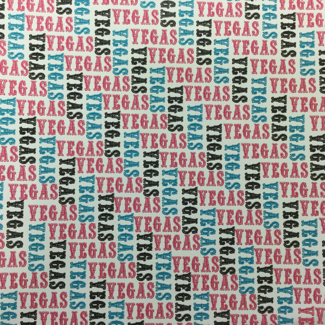 Initial Scramble VEGAS PINK & TEAL 12X12 Paper Scrapbook Customs