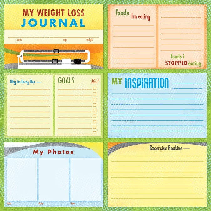 Karen Foster WEIGHT LOSS JOURNAL 12X12 Sports Sheet Scrapbooksrus