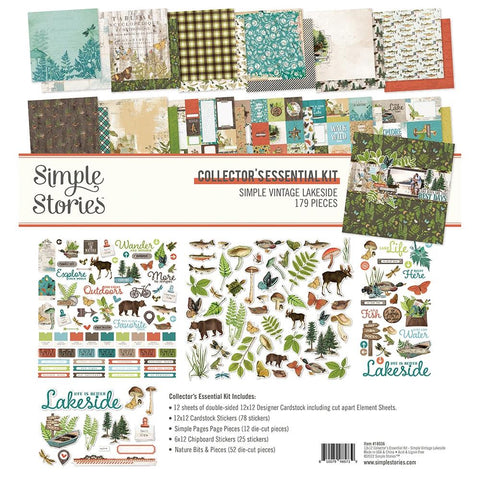 Simple Stories VINTAGE LAKESIDE  Collection Kit 12"X12"