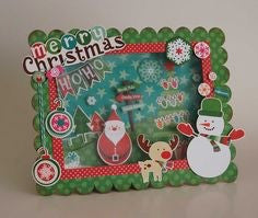 Echo Park HOLLY JOLLY CHRISTMAS 12&quot;X12&quot; Cardstock Paper - Scrapbook Kyandyland