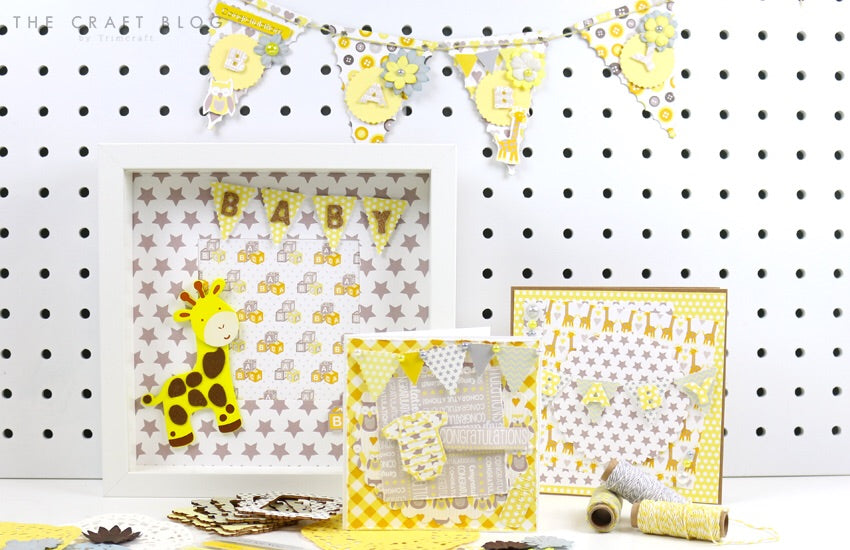 Dovecraft Back to Basics BABY STEPS PHOTO CORNERS