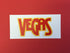 VEGAS Logo Travel LasVegas Laser Cuts 2”x6” Scrapbooksrus